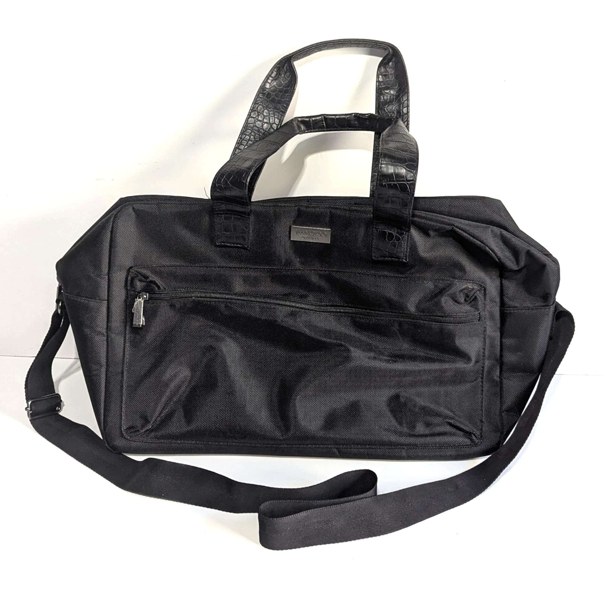 Parfums Large Black Travel Duffel Bag - UNUSED - Jimmy Choo