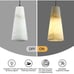 New! Alabaster Modern Pendant Light Kitchen Island, White Marble Shade Brass