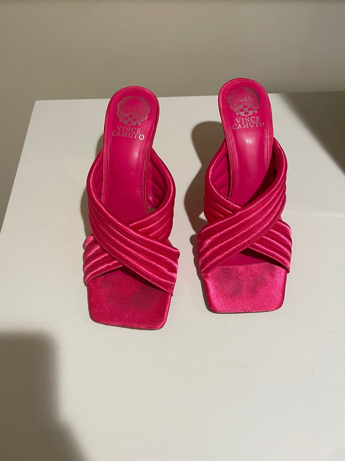 Hot Pink Vince Camino Heels