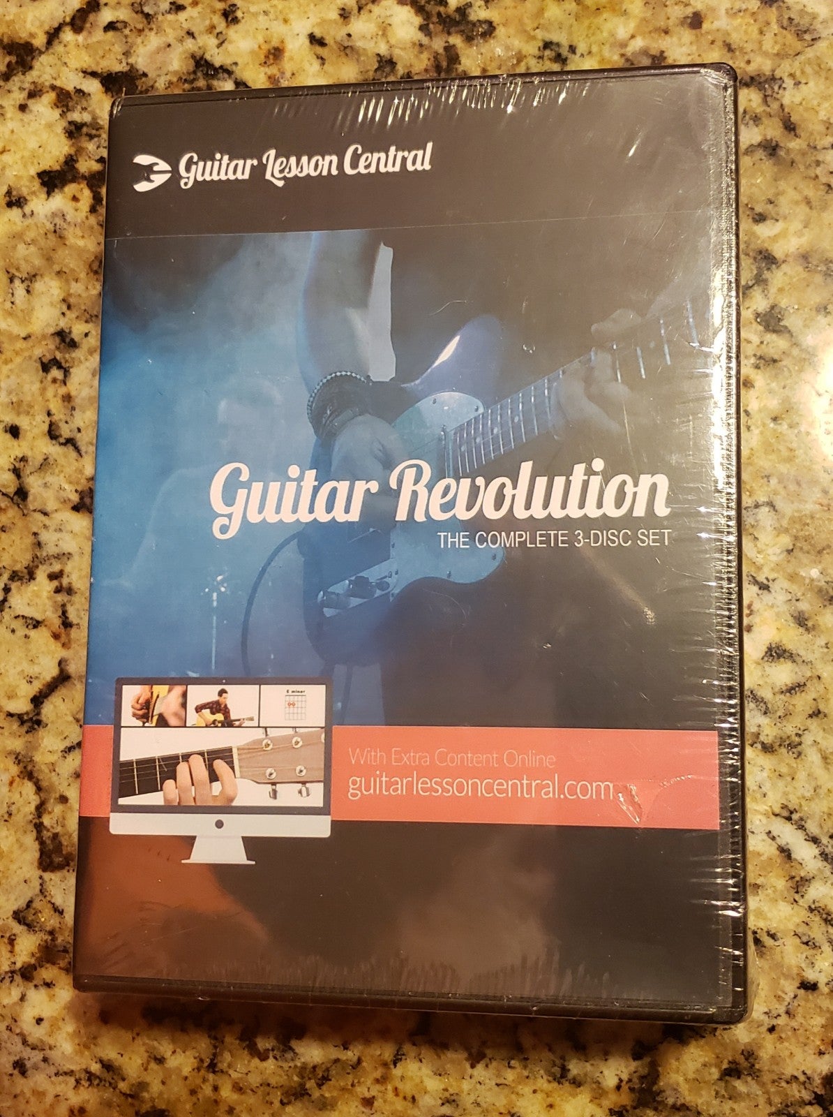 GUITAR LESSON CENTRAL 4 DVD SET. NEW FACTORY SEALED .