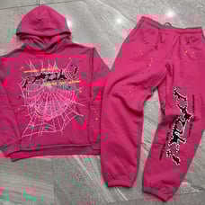 NEW (LARGE) 2pc Sp5der x Young Thug P*nK Sweatsuit-Hot PinK***TRENDING***STYLE