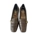 Vintage Amalfi By Rangoni Brown Leather Loafers Womens Size 8.5 Square Toe Low W