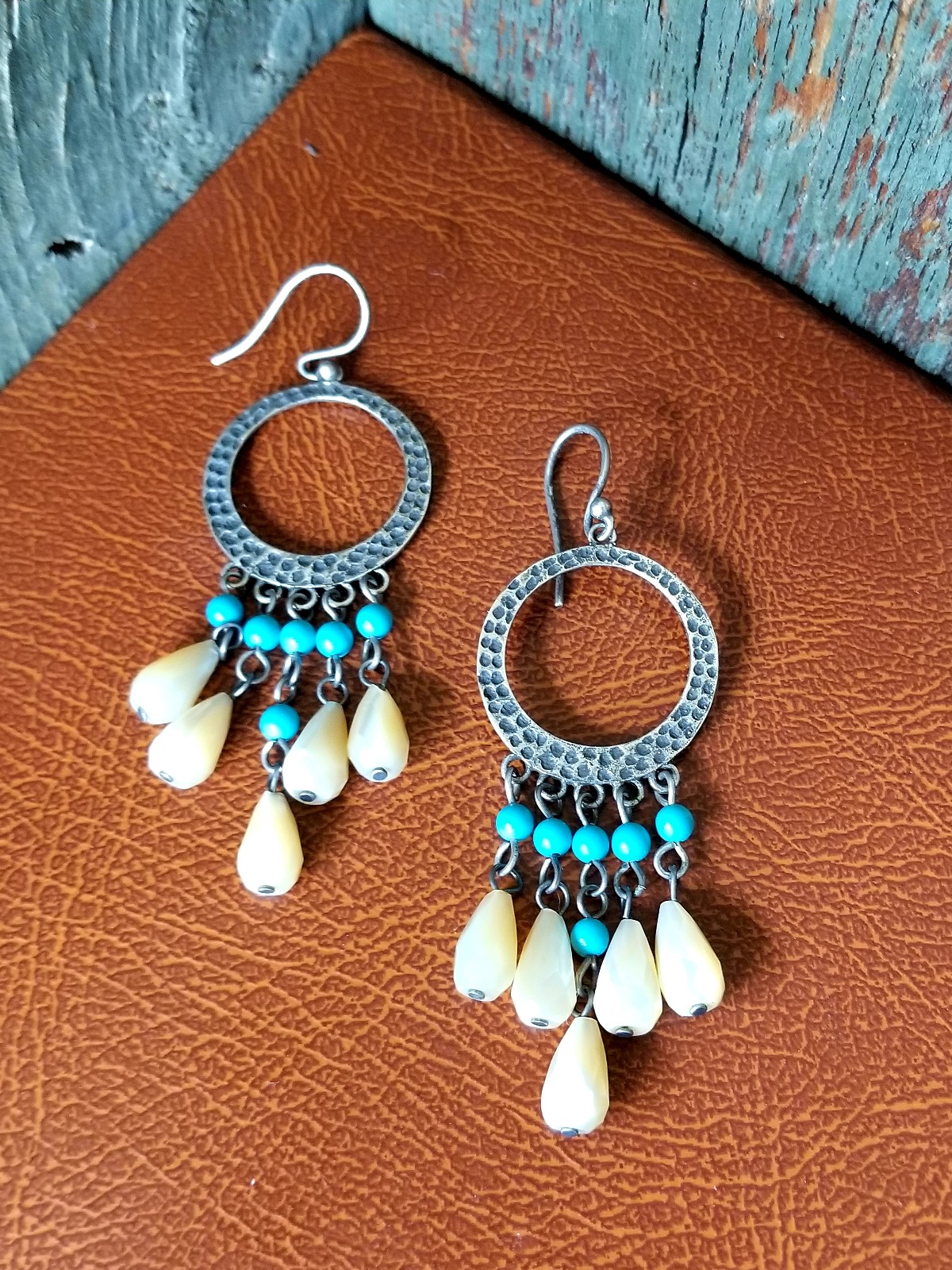 Rare Silpada Sterling Silver Turquoise Earrings