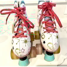 Circle Society Jo Jo Quad Adjustable Roller Skates Size Youth 11-3 With Stoppers