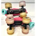 Circle Society Jo Jo Quad Adjustable Roller Skates Size Youth 11-3 With Stoppers