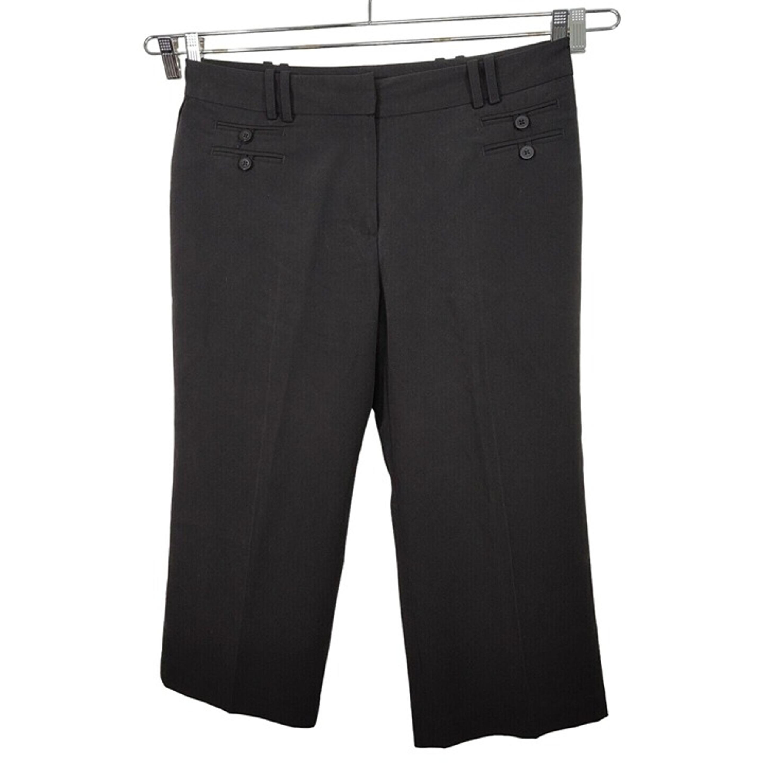 Cato Black Capri Cropped Pants Women Size 12 Work Business Wide Leg