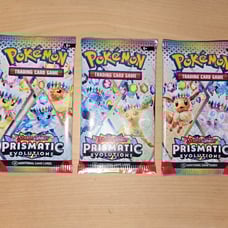 THREE Pokémon Prismatic Evolutions Booster Pack Scarlet & Violet FREE SHIPPING!!