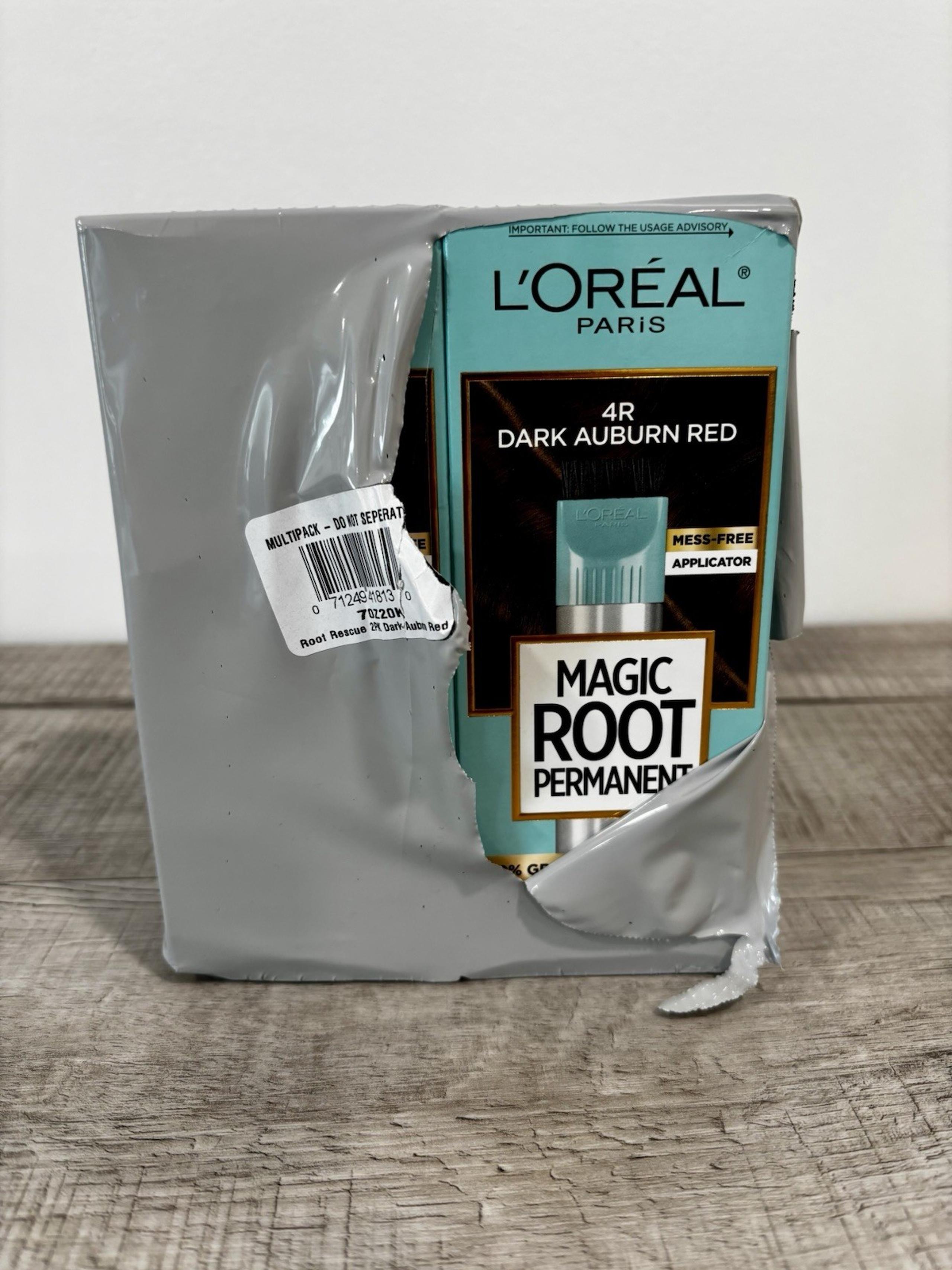 2 Pack L’Oréal Paris Magic Root Permanent Hair Color 4R Dark Auburn Red NEW