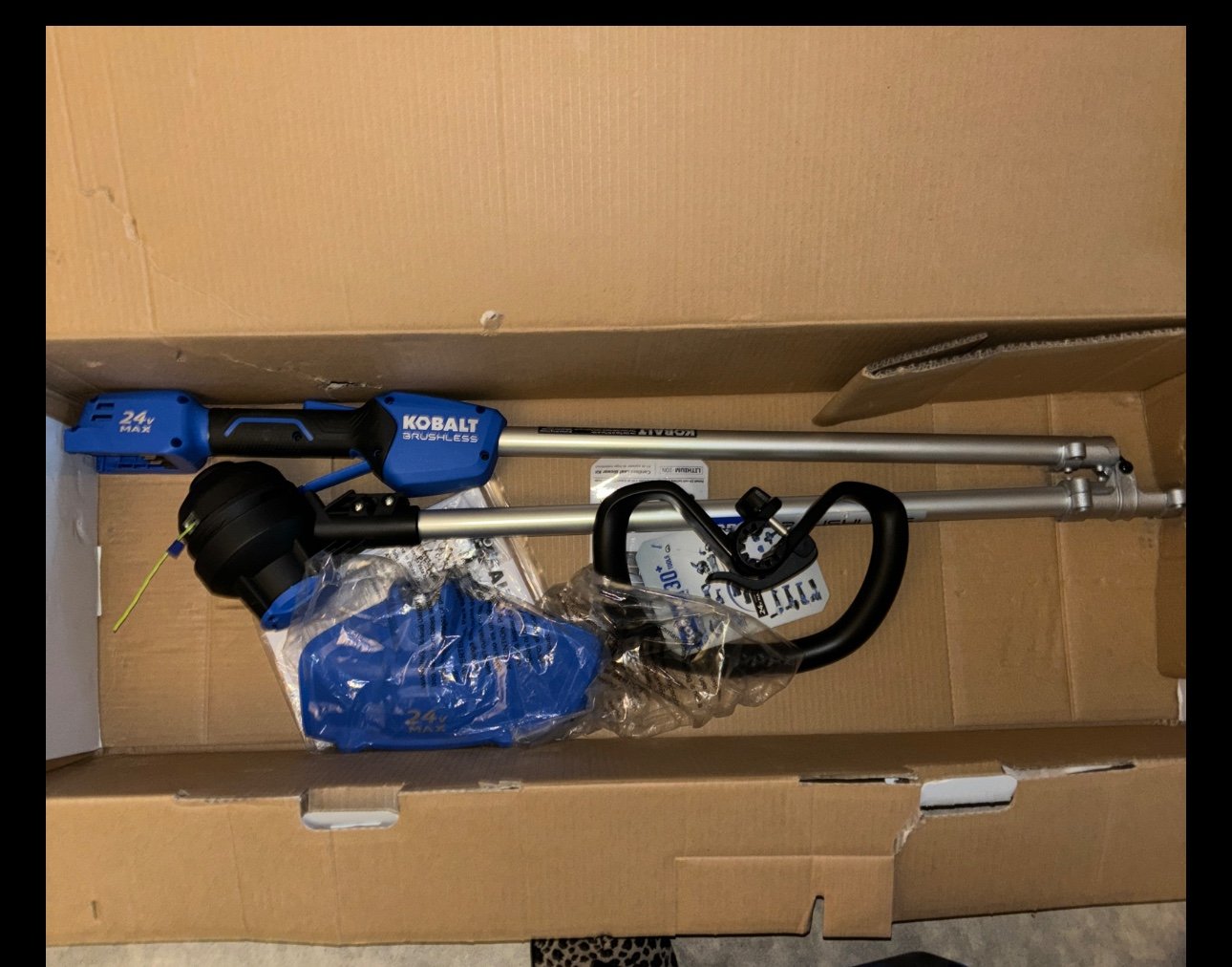 Kobalt 2-Piece 24-V Max Cordless String Trimmer and Fogger Combo Kit tool only