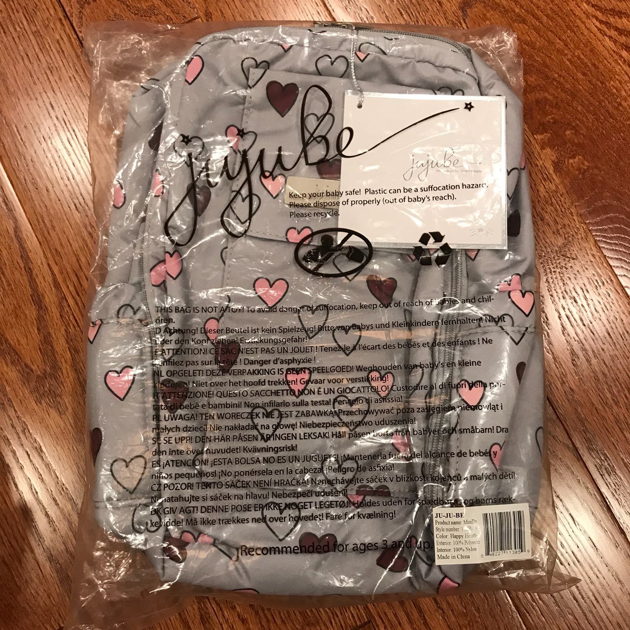 BNWT Ju Ju Be Happy Heart Mini Be