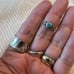 Vintage Turquoise Sterling Silver Heart Ring