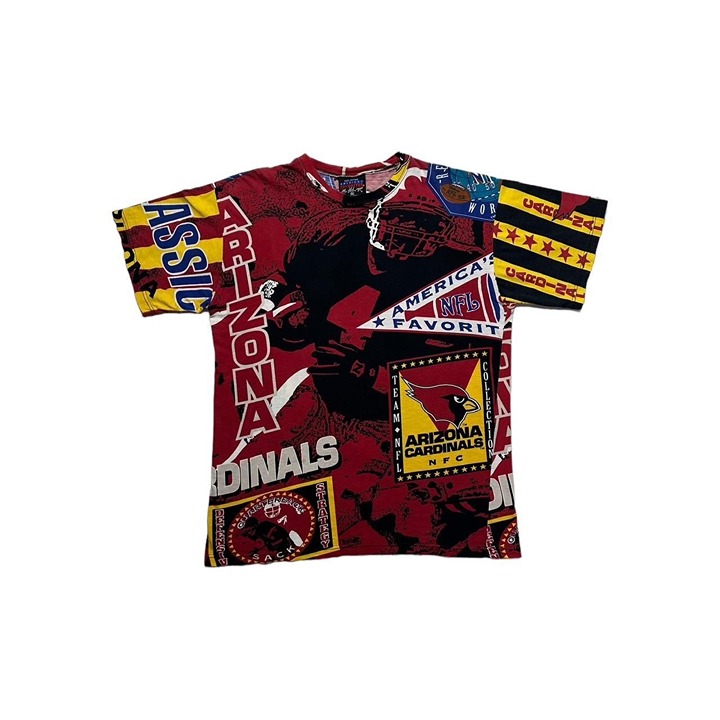 Vintage Arizona Cardinals AOP Magic Johnson T-Shirt