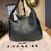 Coach 1941 Bandit 39 86760 Dark Turquoise Blue Green Leather Hobo Bag