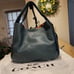 Coach 1941 Bandit 39 86760 Dark Turquoise Blue Green Leather Hobo Bag
