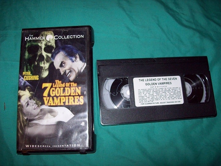 the legend of the 7 golden vampires vhs used
