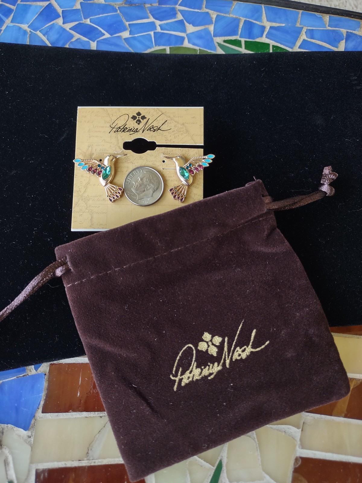 Patricia Nash Hummingbird Earrings ♡ New