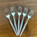 Oneida Venetia Salad Forks Community Stainless Flatware Set of 5 Vintage