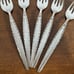 Oneida Venetia Salad Forks Community Stainless Flatware Set of 5 Vintage