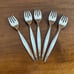 Oneida Venetia Salad Forks Community Stainless Flatware Set of 5 Vintage