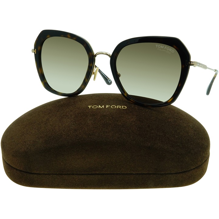 Tom Ford Sunglasses FT0792 TF 792 Kenyan Polarized 52H Havana/Gold Women's