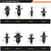 635Pcs Car Push Retainer Clips & Auto Fasteners Assortment -16 Most Popul
