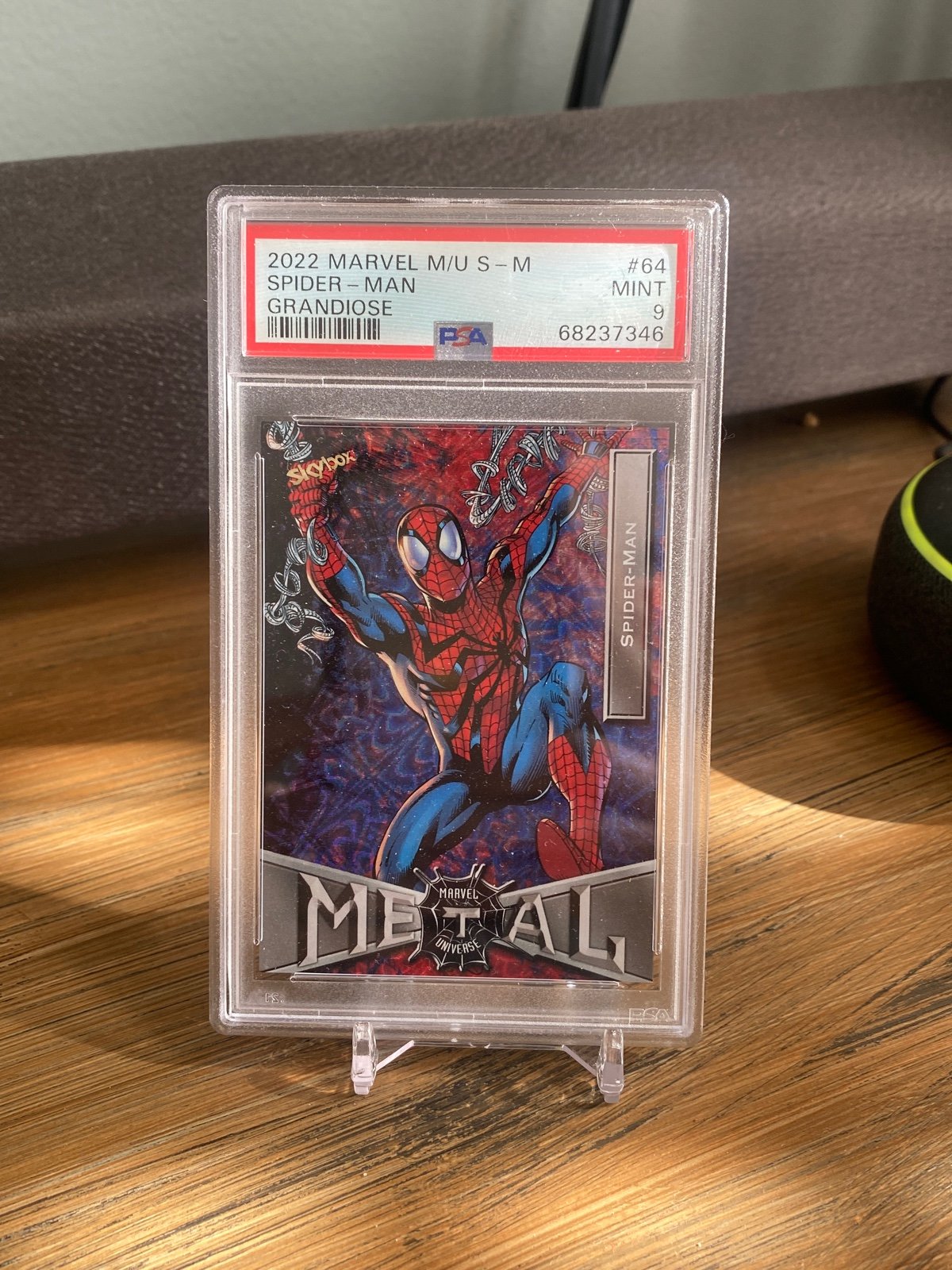 Marvel Metal Universe Spider-Man Grandiose Low Series PSA Graded 9