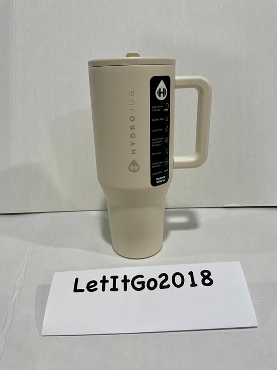 Cream Hydrojug Traveler AUTHENTIC 40oz Tumbler **Ships Fast**