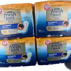 4-Pack FitRight Fresh Start Postpartum and Incontinence Pads for Women 120 PADS