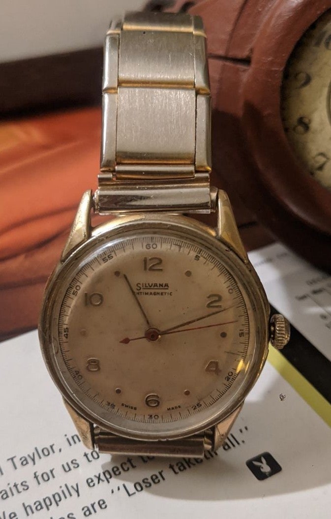 WW2 era vintage gold Military Silvana