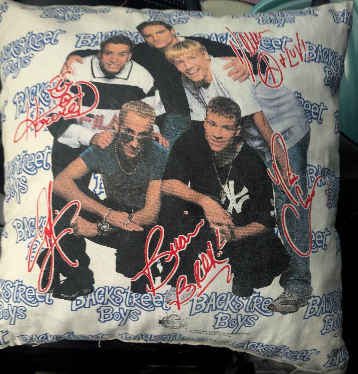 Vintage 1997 Backstreet Boys pillow - Nick Carter variant GREAT CONDITION