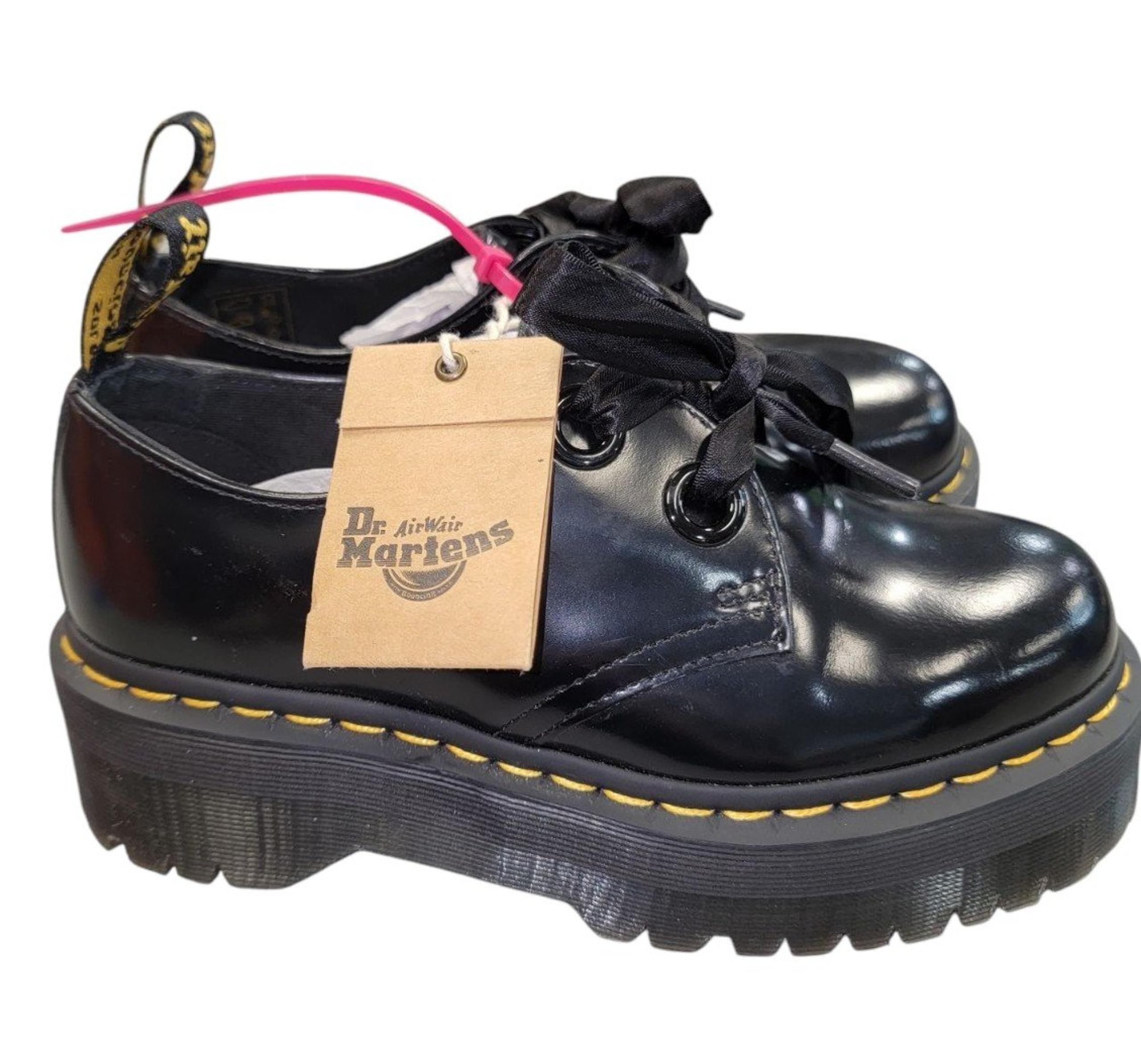 Dr Martens Holly Platform Oxford Shoes Size 6 NEW Doc Martins Air Wair Leather