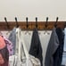 Coat Rack Wall Mount Wooden Hat Rack for Wall Hooks Pine Real Wood