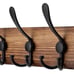 Coat Rack Wall Mount Wooden Hat Rack for Wall Hooks Pine Real Wood