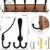 Coat Rack Wall Mount Wooden Hat Rack for Wall Hooks Pine Real Wood