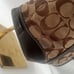 COACH VINTAGE JAQUARD MINI BROWN MONOGRAM TOTE SHOULDER BAG