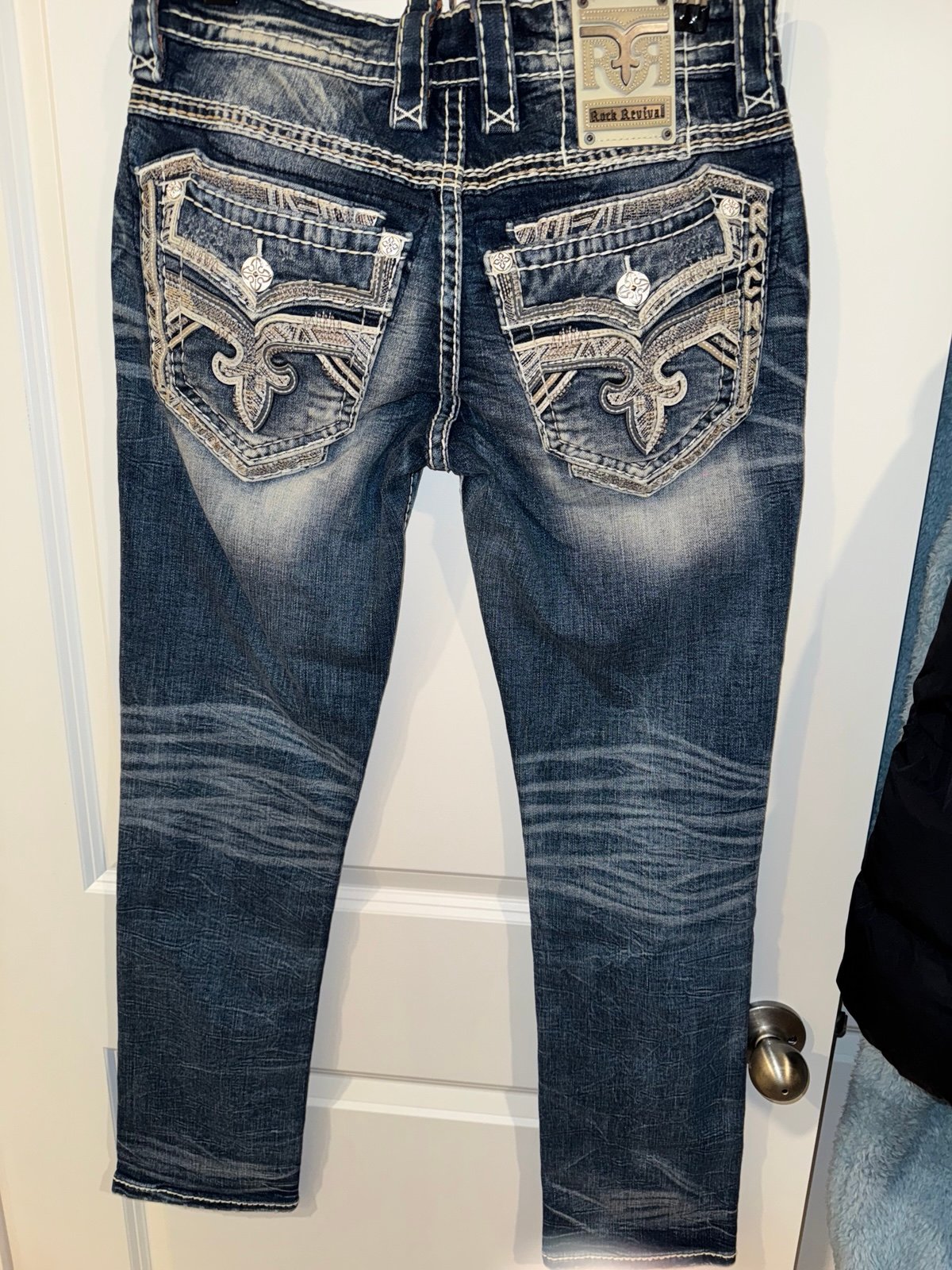 Rock Revival Dimitri Slim Straight Denim Jeans 31 x 32 NWT