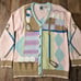 Vintage 90s Golf Cardigan Sweater Women's Small Pink Oversized Cable Knit 6060