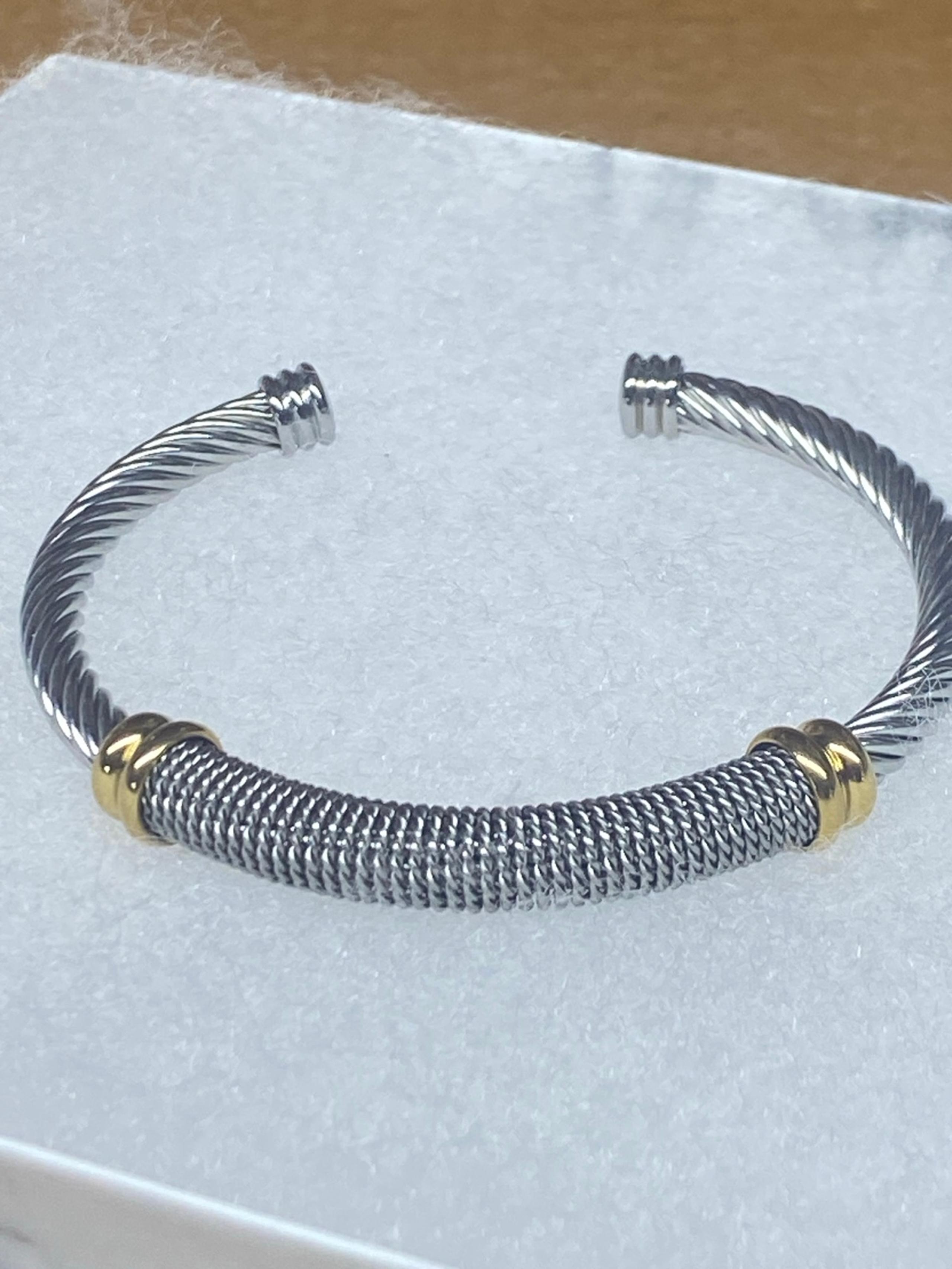 Two toned open cuff