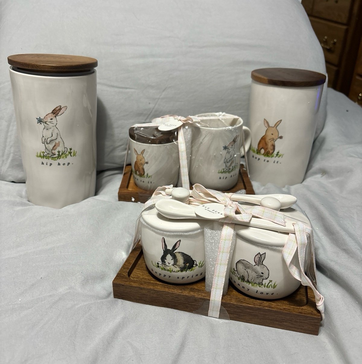 Rae Dunn bunny set