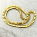 Monet Flat Square Link Chain Necklace Modern Gold Tone Signed Minimalist 17 Inch