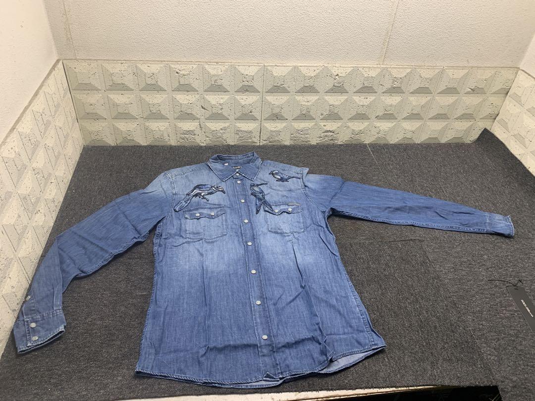 ⑩ Brand New Unused D&G Dolce & Gabbana Denim Shirt, Long Sleeve Shirt, Shirt, Top