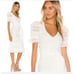 Toolaroosa Revolve Quinn Midi V Neck Lace Dress White XL