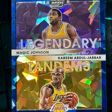 Magic Johnson Kareem Abdul Jabbar Legendary Tandems Cracked Ice Contenders Optic