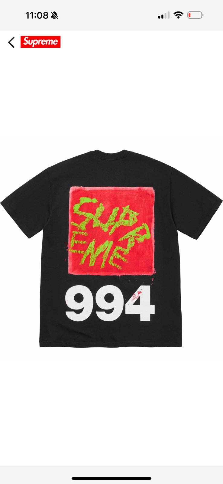 Supreme paint tee xl