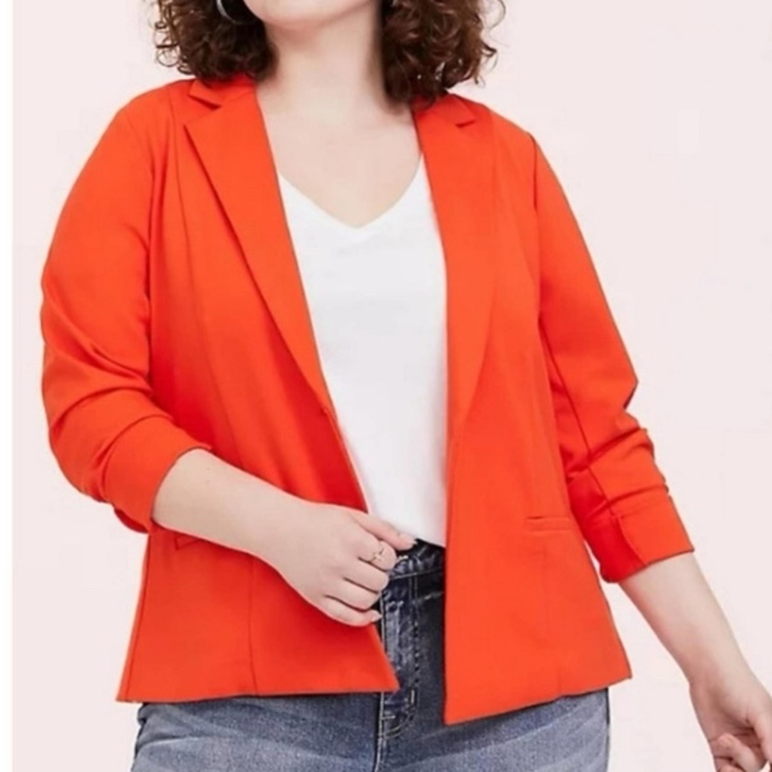 Torrid Orange Premium Ponte Studio Blazer