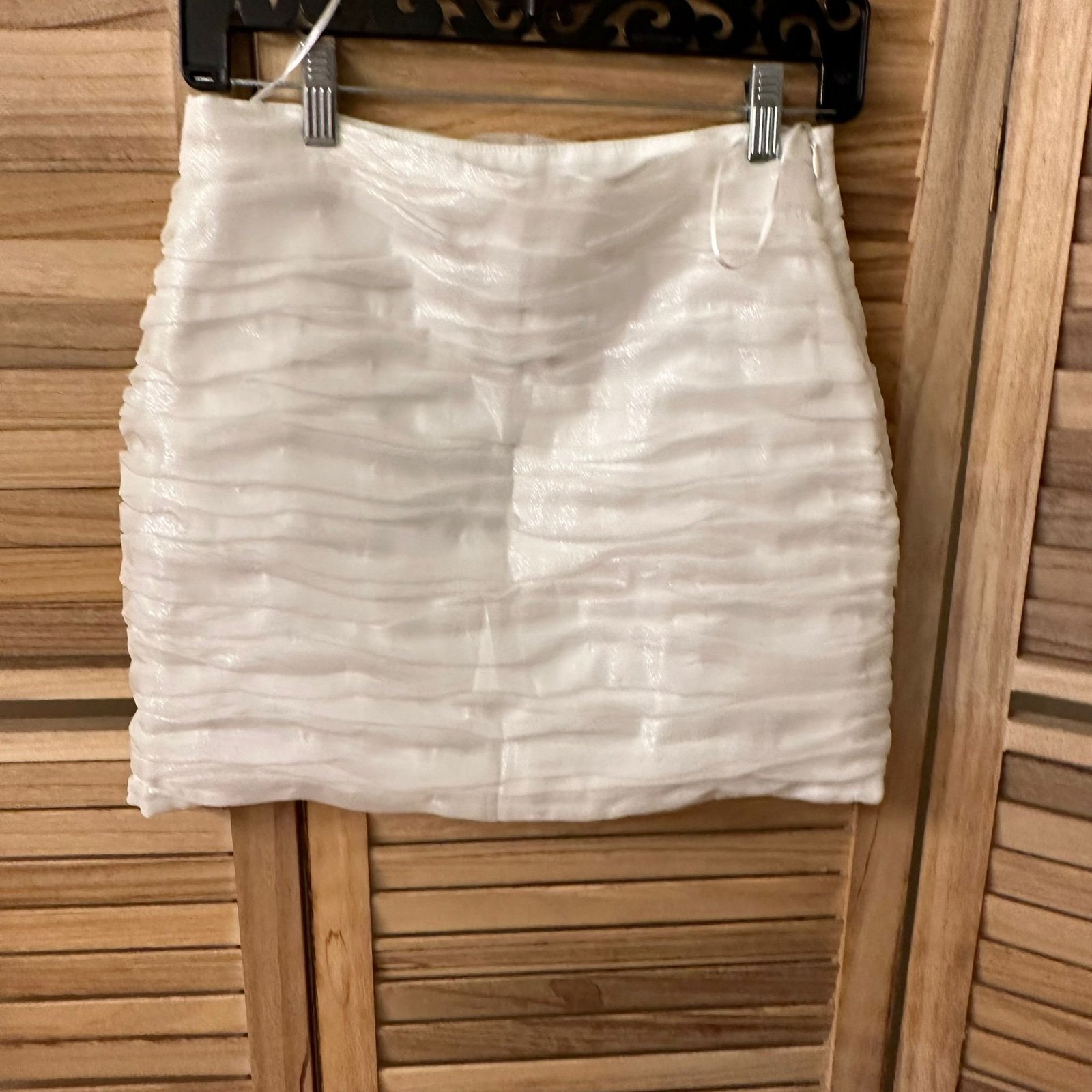 Nana Jacqueline Plated Mini Skirt Size L
