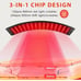 Red Infrared Light Therapy Lamp with Stand Led 660nm Red Light-Therapy& 850nm