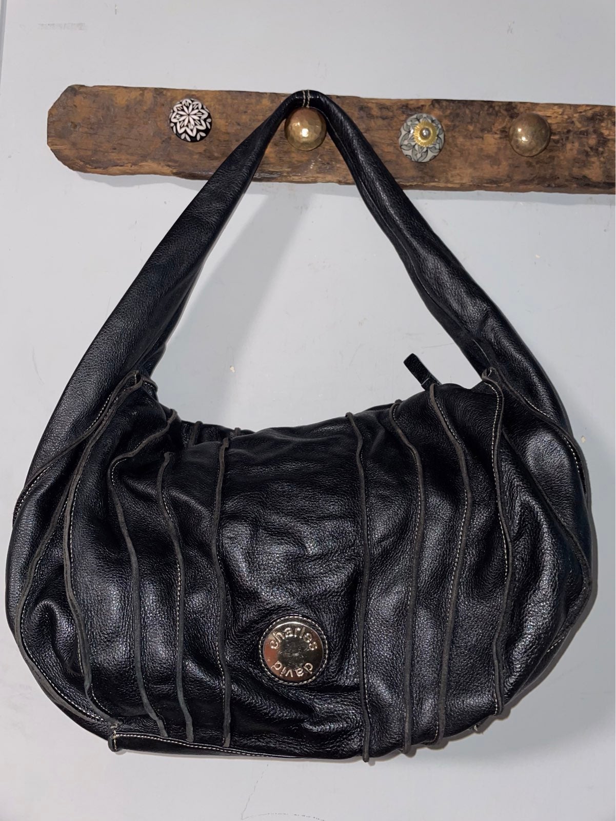 Charles David pleated large hobo