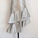 X by NBD | Frost Silver Asymmetrical Midi Dress