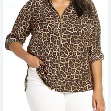 Michael Kors leopard print blouse